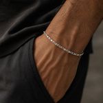PULSEIRA DE PRATA PIASTRINI F060 21CM