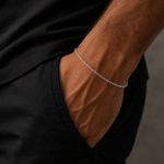 PULSEIRA DE PRATA ELO PORTUGUES 18CM 