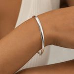 BRACELETE DE PRATA OVAL ANATOMICO F400