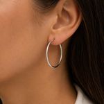 ARGOLA DE PRATA  FIO REDONDO 10 MM