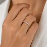 ANEL DE PRATA PAVE ENTRELAÇADO 501080