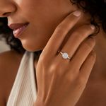 ANEL DE PRATA PAVE REDONDOD 501079