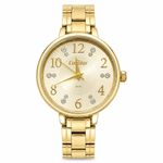 RELOGIO CONDOR FEMININO COM SEMI JOIAS DOURADO