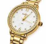 RELOGIO CONDOR FEMININO COM SEMI JOIAS DOURADO