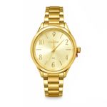  RELOGIO CONDOR FEMININO COM SEMI JOIAS DOURADO