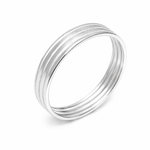 ANEL DE PRATA MASCULINO LISO FRIZADO 5 MM