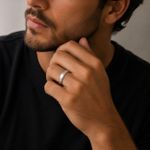 ANEL DE PRATA MASCULINO LISO 7 MM