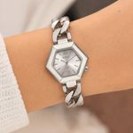 RELOGIO EURO FEMININO AÇO PRATA