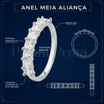 ANEL DE PRATA 925 DELUXE BAGUETES