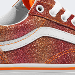Tênis Vans Old Skool Infantil Sunrise Glitter Heart Tie Dye Multi White