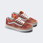 Tênis Vans Old Skool Infantil Sunrise Glitter Heart Tie Dye Multi White