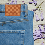 Calça Vans Check-5 Baggy Denim Pant Seasonal Hero: Knu Skool Stone Wash Blue