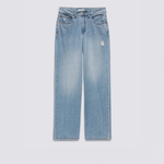 Calça Vans Sirelle Distressed Puddle Ss Stone Wash Blue