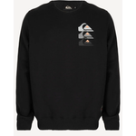 Moletom Careca Quiksilver Care Three Logo Preto