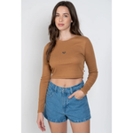 Blusa Roxy M/l Baby T Preto