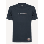 Camiseta Quiksilver Gradient Type New Wave Preto