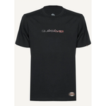Camiseta Quiksilver Gradient Type New Wave Preto