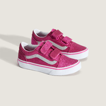 Tênis Vans Infantil Old Skool Glitter Raspberry Rose Pink