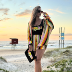 Camisa Neon Stripe Relaxed Rip Curl X Farm