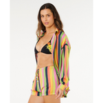 Camisa Neon Stripe Relaxed Rip Curl X Farm