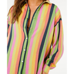 Camisa Neon Stripe Relaxed Rip Curl X Farm