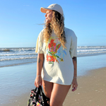 Camiseta Wave Crest Heritage Rip Curl X Farm