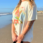 Camiseta Wave Crest Heritage Rip Curl X Farm