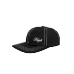 Boné High 6 Panel Hat Ribbed Black