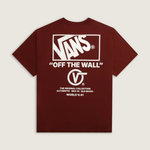 Camiseta Vans Manga Curta Stacked Hi Bordeaux