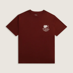 Camiseta Vans Manga Curta Stacked Hi Bordeaux