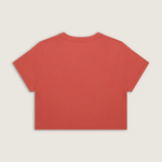Blusa Vans Manga Curta Cropped Flying V Glacial Slate 