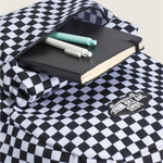 Mochila Vans old skool grom black white checkerboard