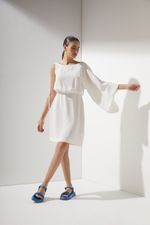 VESTIDO OMBRO SÓ MANGA JAPONESA