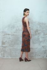VESTIDO MIDI ORGANZA BORDADO