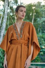 VESTIDO KIMONO BORDADO