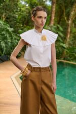 CAMISA GOLA PLISSADA