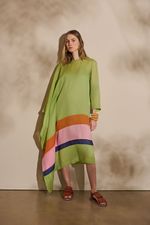 KAFTAN MANGA SO BARRADO LISTRADO