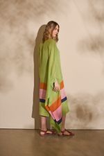 KAFTAN MANGA SO BARRADO LISTRADO