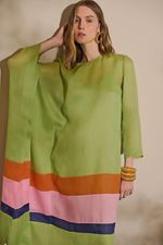 KAFTAN MANGA SO BARRADO LISTRADO