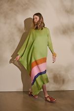 KAFTAN MANGA SO BARRADO LISTRADO