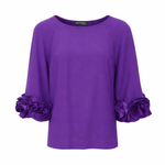 BLUSA MANGA FLORES