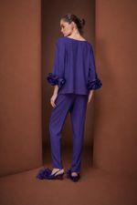 BLUSA MANGA FLORES