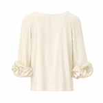 BLUSA MANGA FLORES