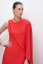 VESTIDO MIDI CAPA OMBRO