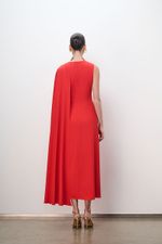 VESTIDO MIDI CAPA OMBRO