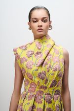VESTIDO CORPO PREGA ASSIMETRICA