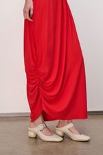 VESTIDO MIDI ASSIMETRICO DRAPE