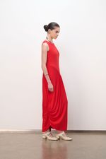 VESTIDO MIDI ASSIMETRICO DRAPE