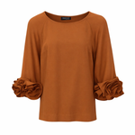 BLUSA MANGA FLORES
