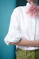 CAMISA MANGA FLORES